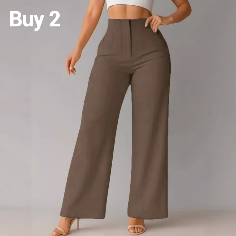 🔥👖 Damen-Freizeithose mit weitem Bein, einfarbig 🧵✨ weich, locker & perfekt für ganztägigen Tragekomfort – 50% RABATT sichern!