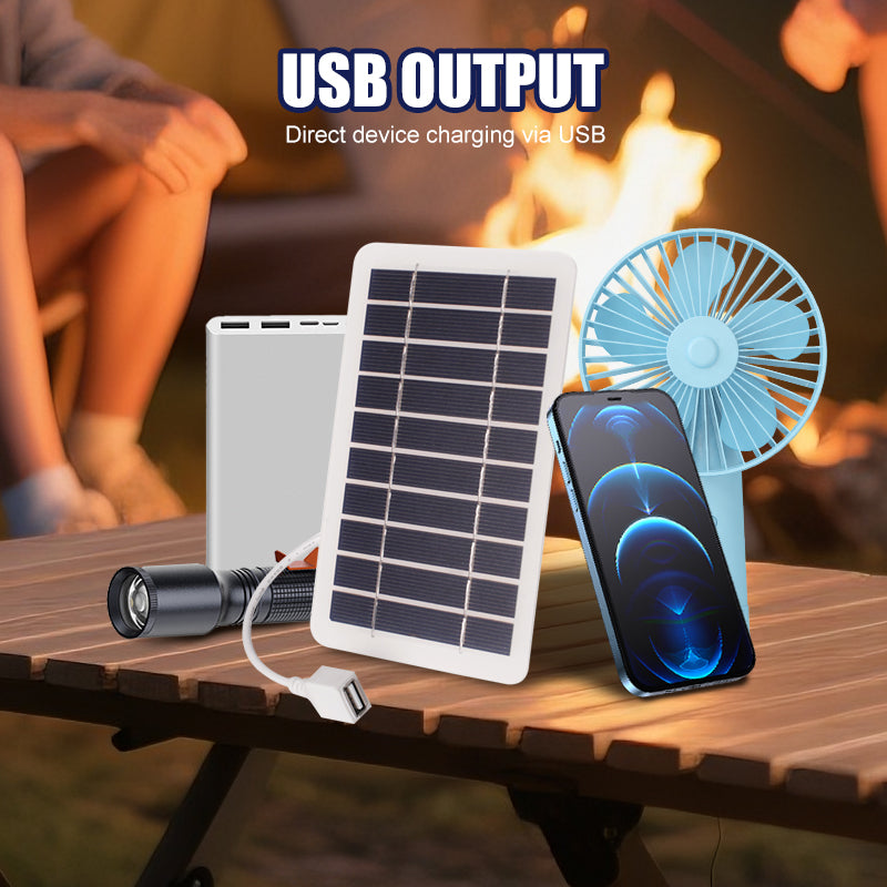 🌿☀️ 2W/5V Mini Solarpanel – flexibel, leicht & reisefreundlich ⚡🔋 für Camping, Outdoor & Notfall – einfach einstecken, sofort laden – 50% RABATT