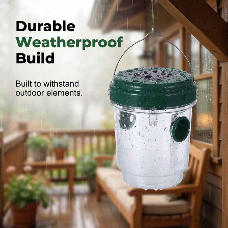 🐝☀️ Solarbetriebene Wespenfalle für Terrasse & Garten 🔋🌿 – effektiv, wiederaufladbar & wetterfest – ohne Chemie, für bis zu 500 m² – jetzt sparen!