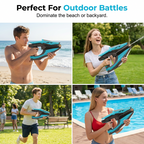 🔫⚡ Elektrische Wasserpistole mit LED-Licht & Nebeleffekt – perfekt für Wasserballonschlachten, Partys & den Garten 🌫️💥 Sofort bereit, langlebig, wiederaufladbar – Action pur für Kinder & Erwachsene!
