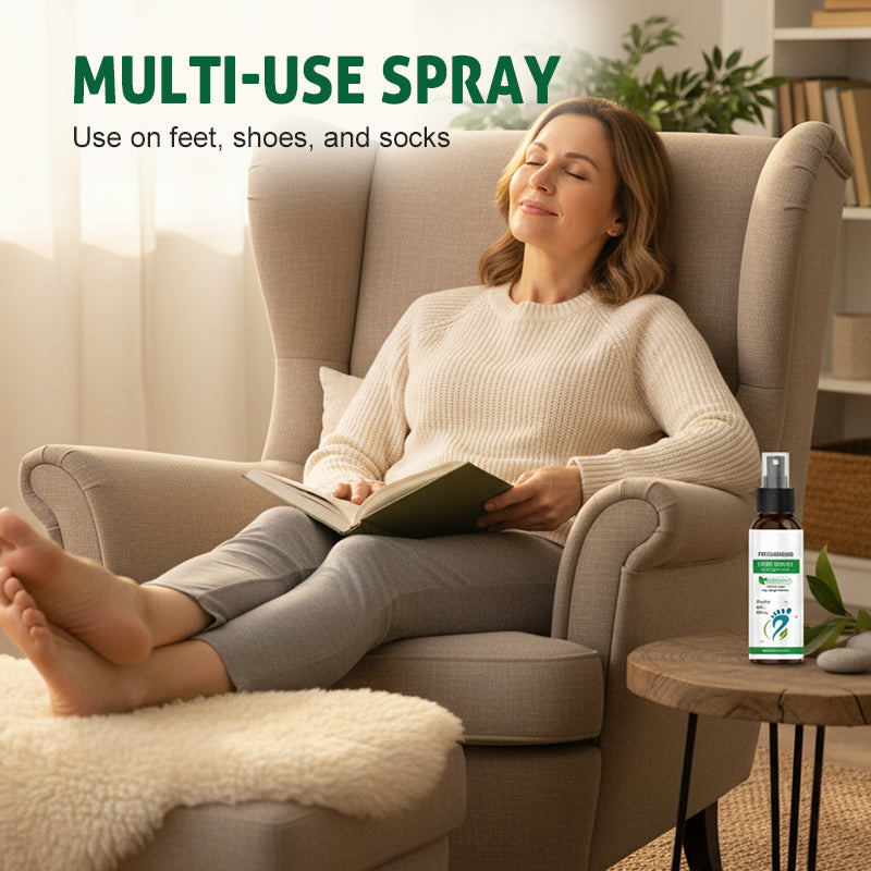 ⏰💨 Tragbares Fuß- & Schuh-Erfrischungsspray – 👣✨ Sofortige Kühlung & Geruchsneutralisation. Ideal für unterwegs, nach dem Sport oder langen Arbeitstagen.