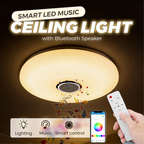 🎵💡 Smart LED Deckenleuchte mit Bluetooth-Lautsprecher – 🎶🔊 Musik & Licht kombinieren, Farbwahl per App, ideal für Wohnzimmer & Party – jetzt entdecken!