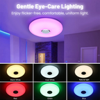 🎵💡 Smart LED Deckenleuchte mit Bluetooth-Lautsprecher – 🎶🔊 Musik & Licht kombinieren, Farbwahl per App, ideal für Wohnzimmer & Party – jetzt entdecken!