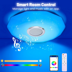 🎵💡 Smart LED Deckenleuchte mit Bluetooth-Lautsprecher – 🎶🔊 Musik & Licht kombinieren, Farbwahl per App, ideal für Wohnzimmer & Party – jetzt entdecken!