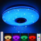 🎵💡 Smart LED Deckenleuchte mit Bluetooth-Lautsprecher – 🎶🔊 Musik & Licht kombinieren, Farbwahl per App, ideal für Wohnzimmer & Party – jetzt entdecken!
