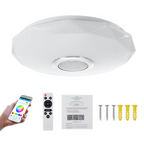 🎵💡 Smart LED Deckenleuchte mit Bluetooth-Lautsprecher – 🎶🔊 Musik & Licht kombinieren, Farbwahl per App, ideal für Wohnzimmer & Party – jetzt entdecken!