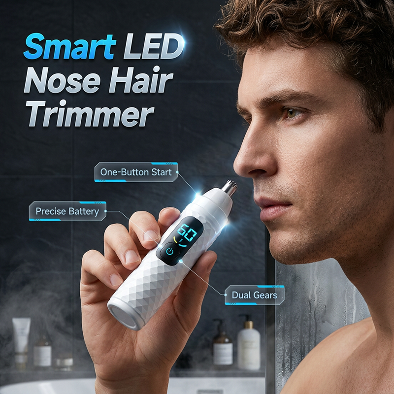 👃✂️ Wiederaufladbarer Nasenhaartrimmer – USB-C, wasserdicht, rasiert sanft & präzise ✨🧔 Ohne Zupfen, für gepflegte Nase & Ohren – perfekt unterwegs oder im Bad.