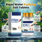 🧼💧 Aquarien-Konditionierungssalztabletten – 🐟⚡ sauberes Wasser, weniger Stress, gesündere Fische. 3-in-1-Wirkung: Klärung + Keimfreiheit + Kiemenschutz. Ideal für Süßwasseraquarien. Jetzt sparen: 2 Packungen zum Preis von 1!
