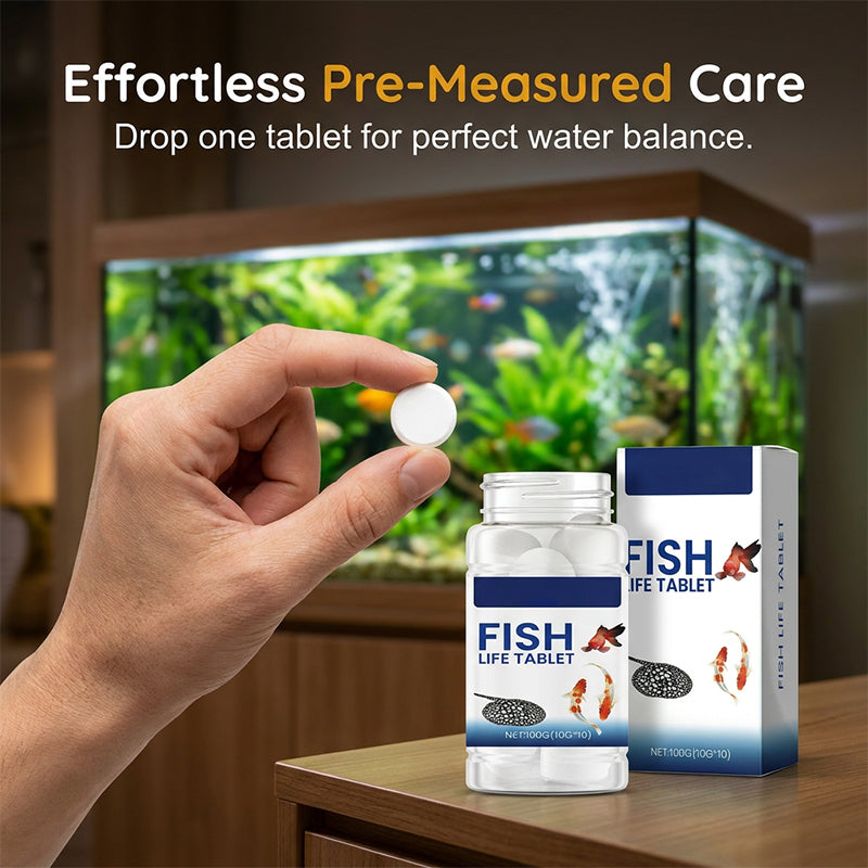 🧼💧 Aquarien-Konditionierungssalztabletten – 🐟⚡ sauberes Wasser, weniger Stress, gesündere Fische. 3-in-1-Wirkung: Klärung + Keimfreiheit + Kiemenschutz. Ideal für Süßwasseraquarien. Jetzt sparen: 2 Packungen zum Preis von 1!