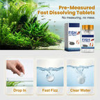 🧼💧 Aquarien-Konditionierungssalztabletten – 🐟⚡ sauberes Wasser, weniger Stress, gesündere Fische. 3-in-1-Wirkung: Klärung + Keimfreiheit + Kiemenschutz. Ideal für Süßwasseraquarien. Jetzt sparen: 2 Packungen zum Preis von 1!