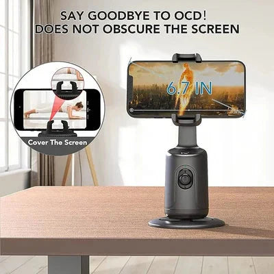 🎁📱 360° Rotation Smart Halterung – Auto Face & Object Tracking für sicheres Freisprechen im Auto oder Zuhause 🚗🤳 – Perfekt für Videoanrufe, TikTok, Live-Streams – Starkes Weihnachtsgeschenk, sofort verfügbar