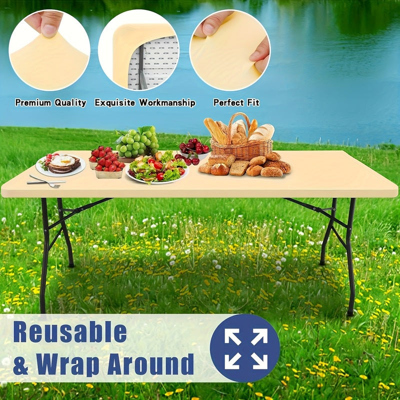 🧩✨ Passgenaue Spandex-Tischdecke für rechteckige & quadratische Tische – nahtloser Sitz, fleckenfest, waschbar & knitterfrei 🛡️🍽️ Perfekt für Küche, Party & Alltag – dehnbar, langlebig. 🔥 2er-Set Angebot!