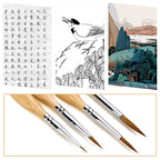 11-teiliges Miniatur-Detailpinsel-Set