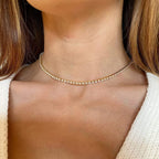 Crystal' Tennis-Halskette + kostenloses Armband