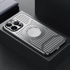 Pousbo® Hohle, sturzsichere und wärmeableitende Tasche aus Aluminiumlegierung für iPhone