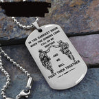 Ein Stück gravierter Bruder-Tag