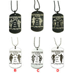 Ein Stück gravierter Bruder-Tag