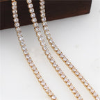 Crystal' Tennis-Halskette + kostenloses Armband