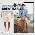 Bequeme Shorts für Herren aus Baumwolle und Leinen