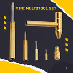 Ideales Geschenk - 5 in 1 Mini-Hammer- und Schraubendreher-Handwerkzeug-Set