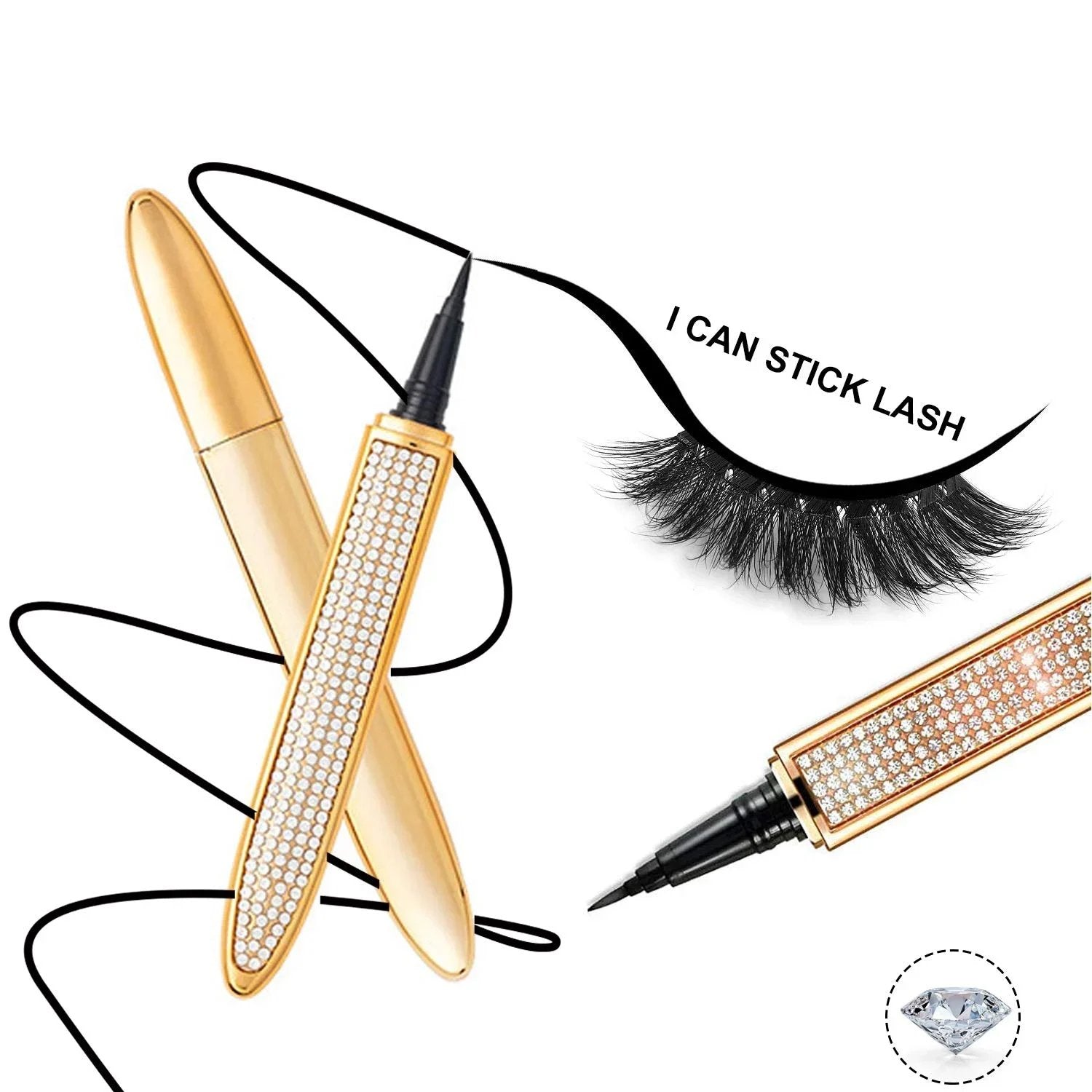 🔥2024 Neuer selbstklebender Eyeliner Wimpernklebestift