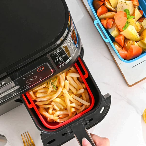 ZUSAMMENKLAPPBARE SILIKON-BACKFORM FÜR DIE HEISSLUFTFRITTEUSE