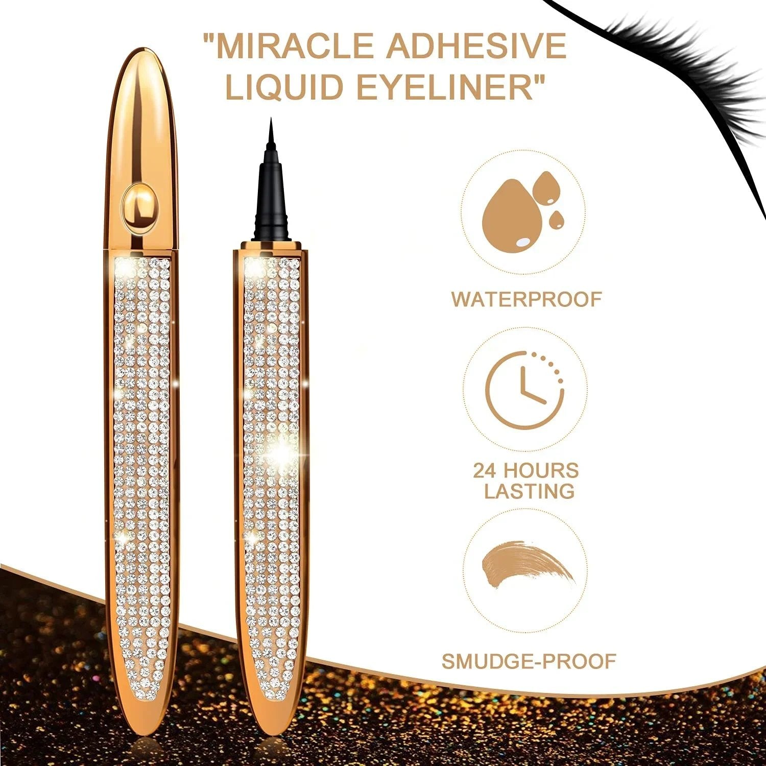 🔥2024 Neuer selbstklebender Eyeliner Wimpernklebestift