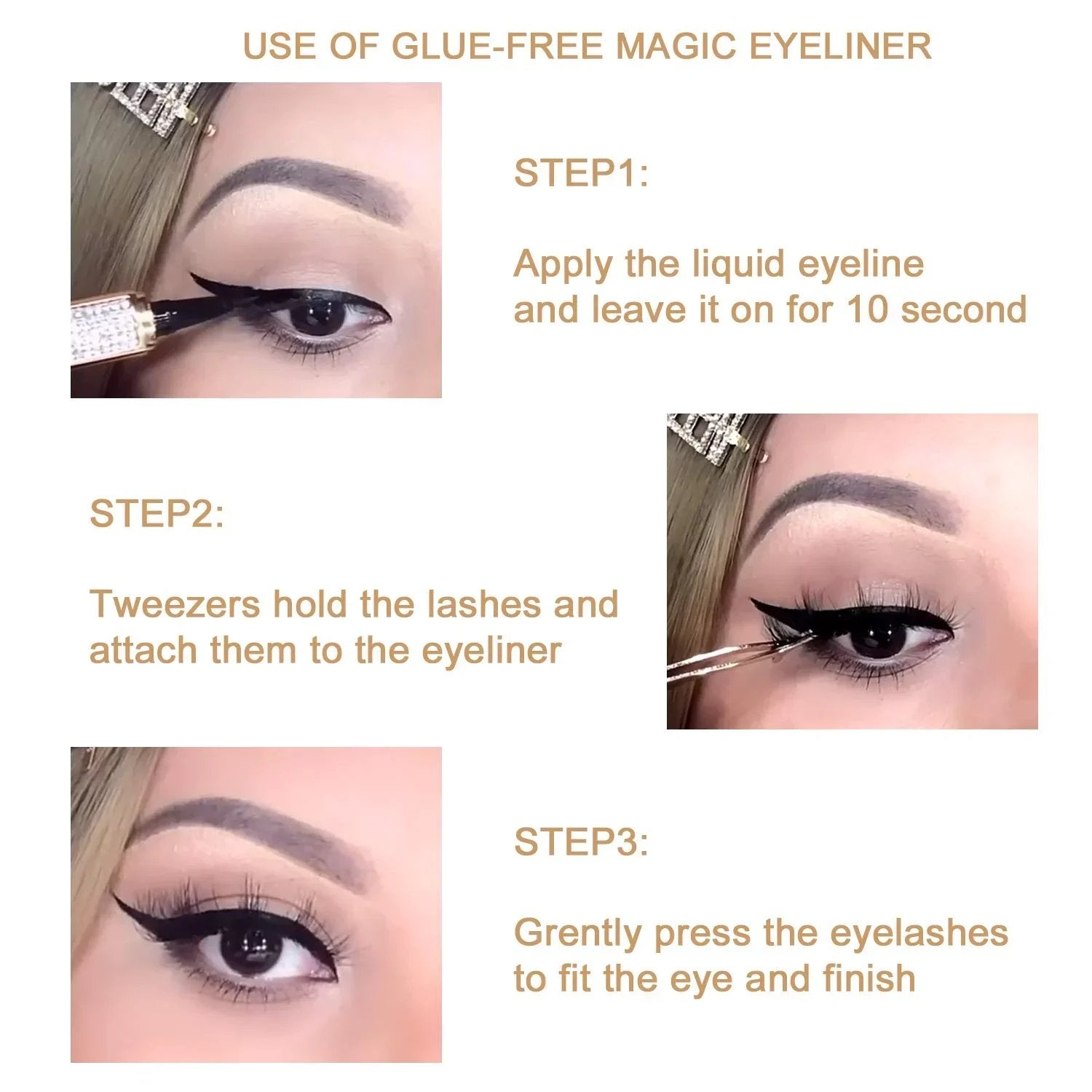 🔥2024 Neuer selbstklebender Eyeliner Wimpernklebestift
