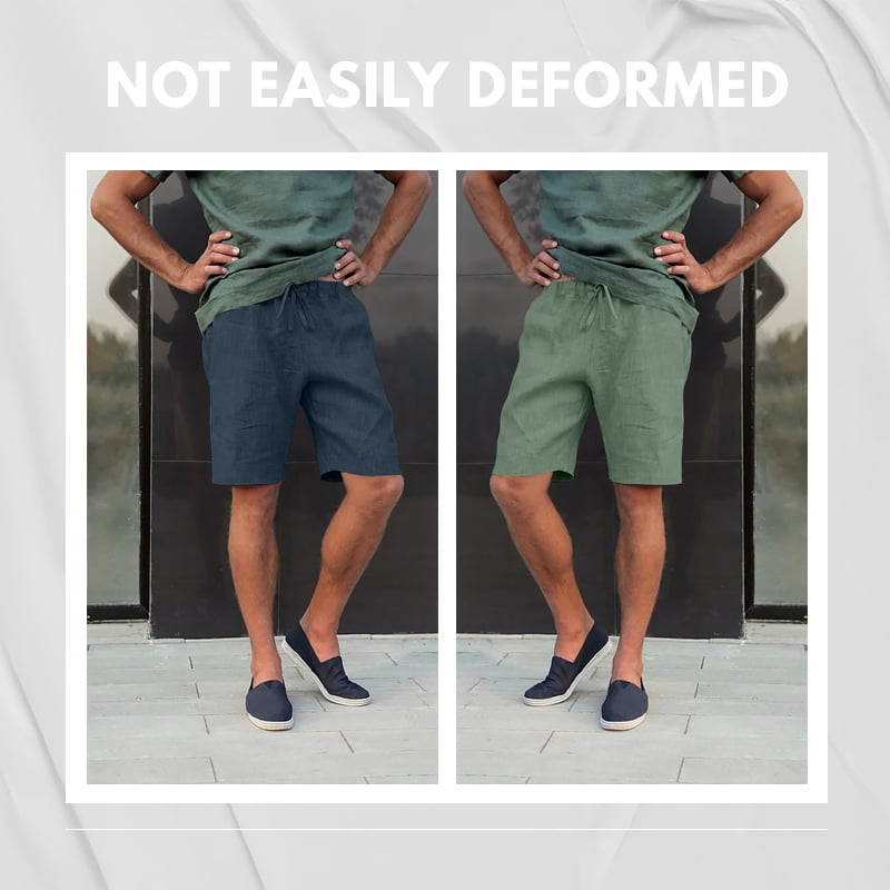 Bequeme Shorts für Herren aus Baumwolle und Leinen