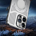 Pousbo® Hohle, sturzsichere und wärmeableitende Tasche aus Aluminiumlegierung für iPhone