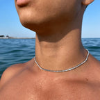 Crystal' Tennis-Halskette + kostenloses Armband