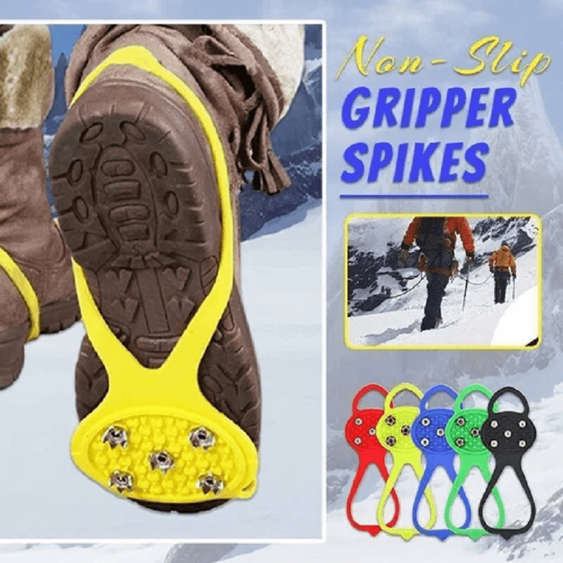 Anti-Rutsch Spikes Für Schuhe - 5-Zacken Steigeisen Für Eis & Schnee. Universal Für Schuhgrößen 35-44