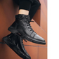 Hochwertige Herren-Lederschuhe mit kostenlosem Versand für zwei Paar.