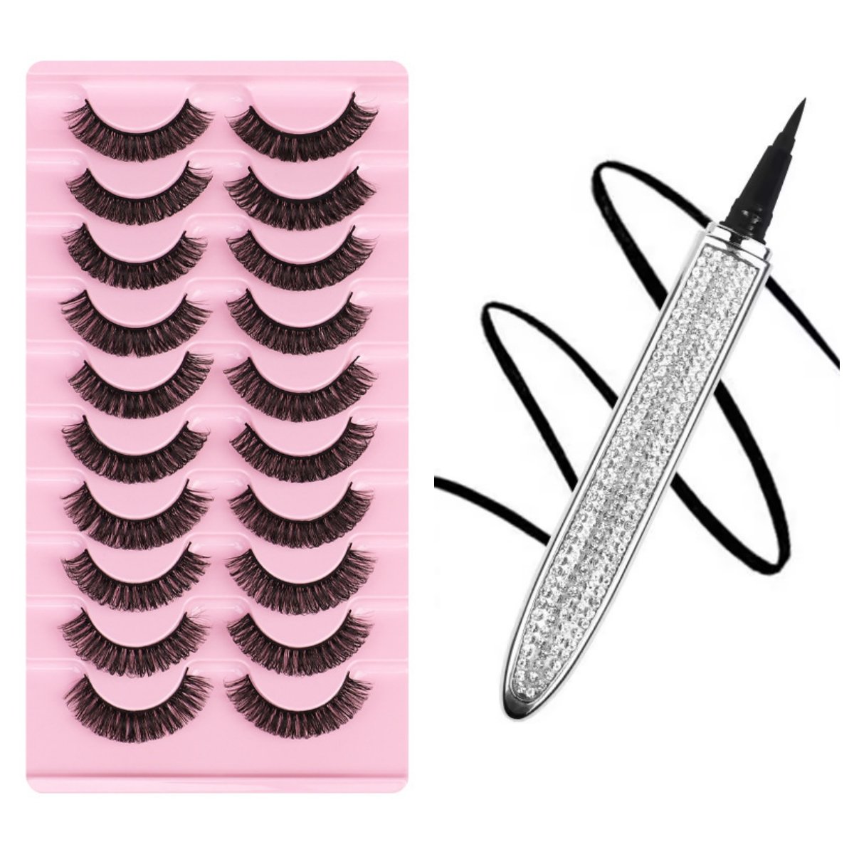 🔥2024 Neuer selbstklebender Eyeliner Wimpernklebestift