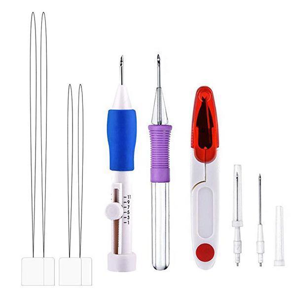 （HEUTE 60% AUSGESCHLOSSEN）Regenbogenfarbenes Stickerei-Einfädelwerkzeug 136 Sets