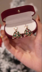 Ideales Geschenk - Weihnachtsbaum-Ohrringe