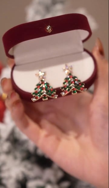 Ideales Geschenk - Weihnachtsbaum-Ohrringe
