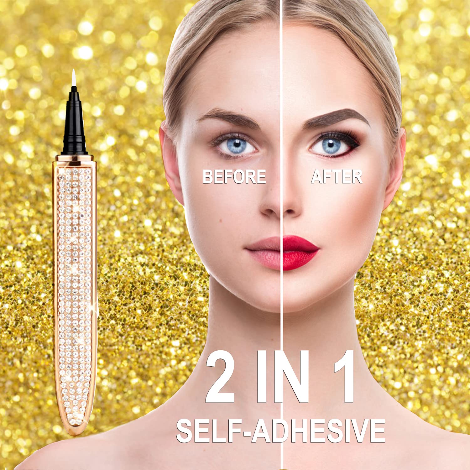🔥2024 Neuer selbstklebender Eyeliner Wimpernklebestift