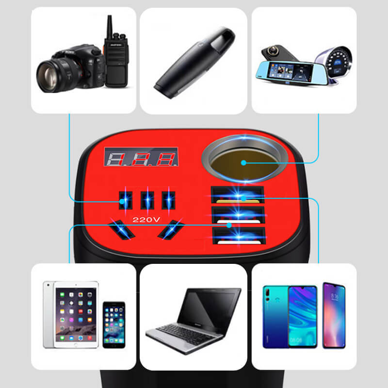 Im Auto montierter Becher-Wechselrichter QC-Ladegerät