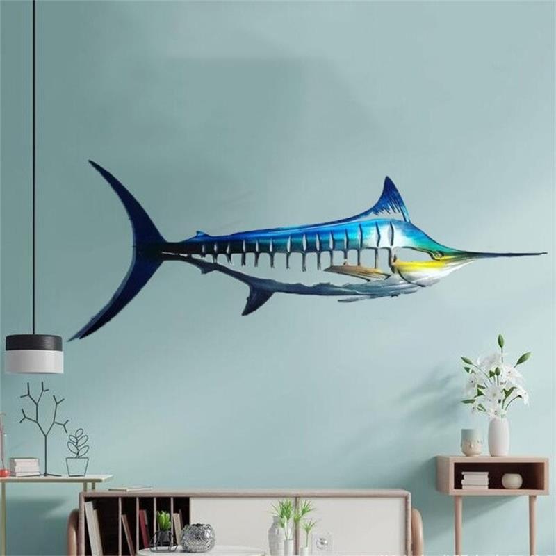 49% OFF - 🦈Metall Hai Kunst Wanddekoration