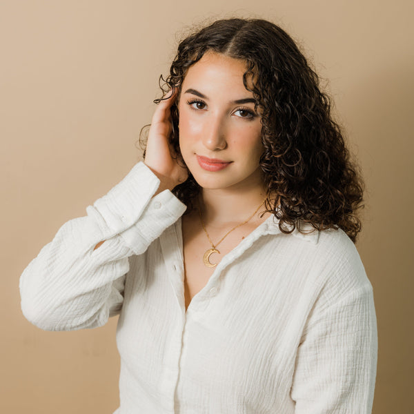 Ideales Geschenk - Halbmond-Halskette